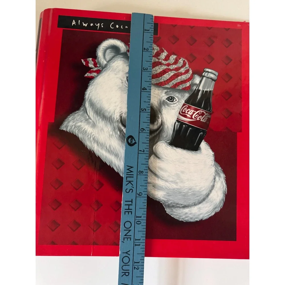 Vintage 1997 Coca-Cola Polar Bear 1.5 Inch Ring Binders Set of 2 Stuart Hall